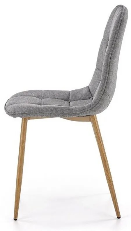 Scaun MOLDE 316 gri cu picioare din otel