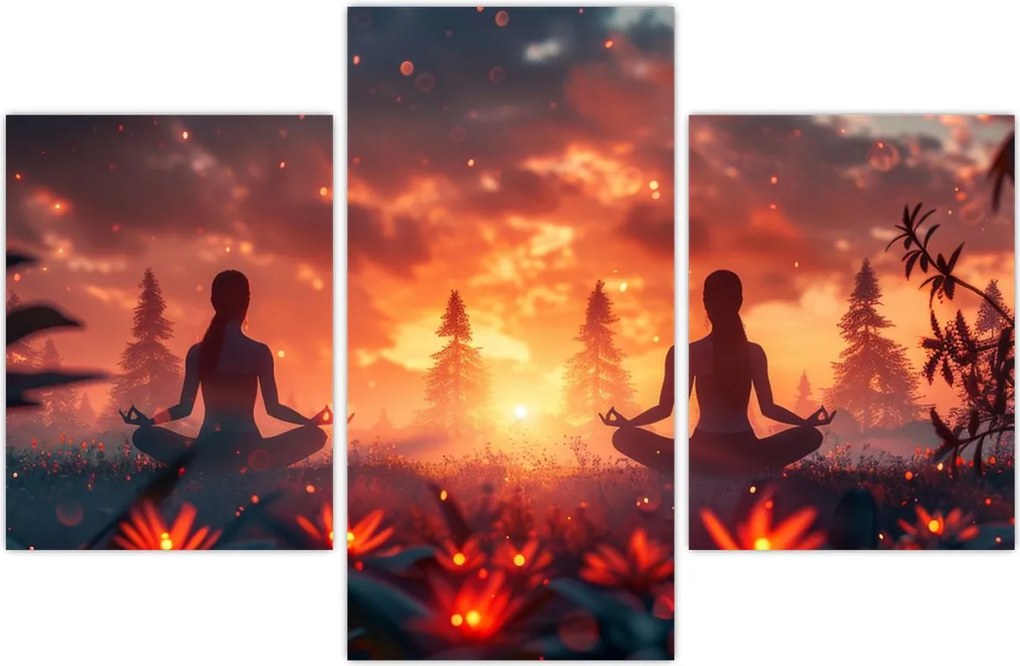 Tablou - Yoga în natură (90x60 cm)