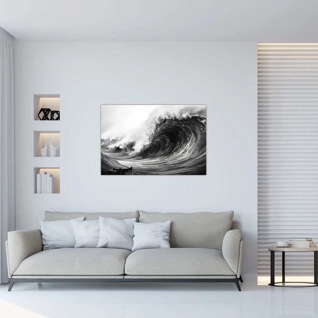 Tablou - Pictura valurilor (90x60 cm)