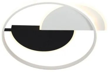 Plafonieră LED dimabilă LED/70W/230V 3000-6500K alb/negru + telecomandă