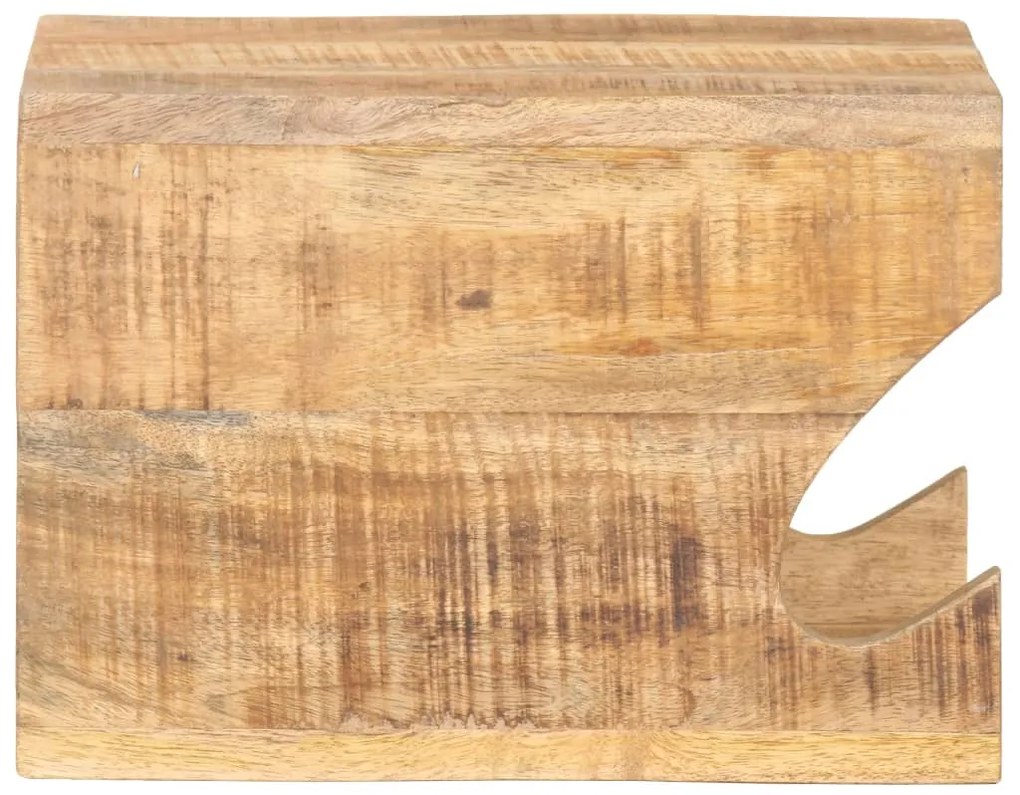 Suport bicicleta de perete, 35x25x25 cm, lemn masiv mango brut 1, Lemn masiv de mango nefinisat