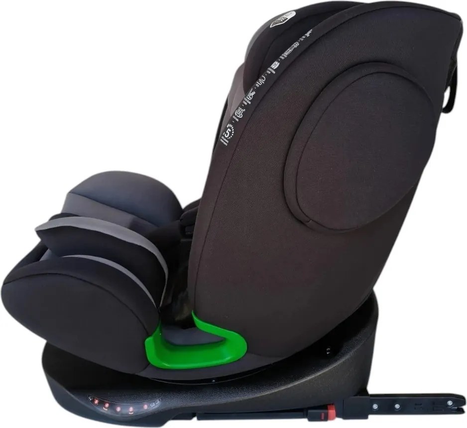 Scaun auto ISOFIX rotatie 360 grade NOVOKIDS Splend'or Edition HD-18, R129 i-Size, 40-150 cm, 0-36 kg, Negru
