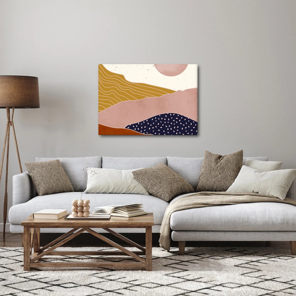 Tablou - Muntele de design Spacefrog N⁰3 (70x50 cm)