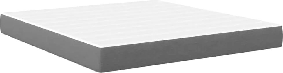 vidaXL Saltea de pat cu saltea Gri deschis 180 x 200 cm țesătură