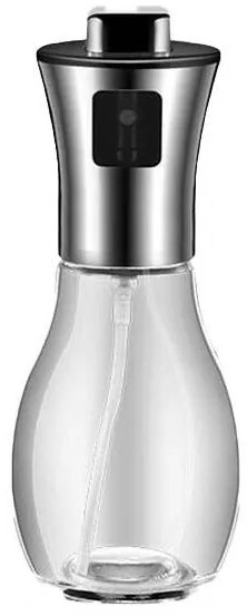 Dozator de ulei cu pulverizator 200 ml - argintiu