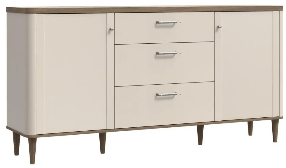 Comodă cu sertare VIRO maro/bej