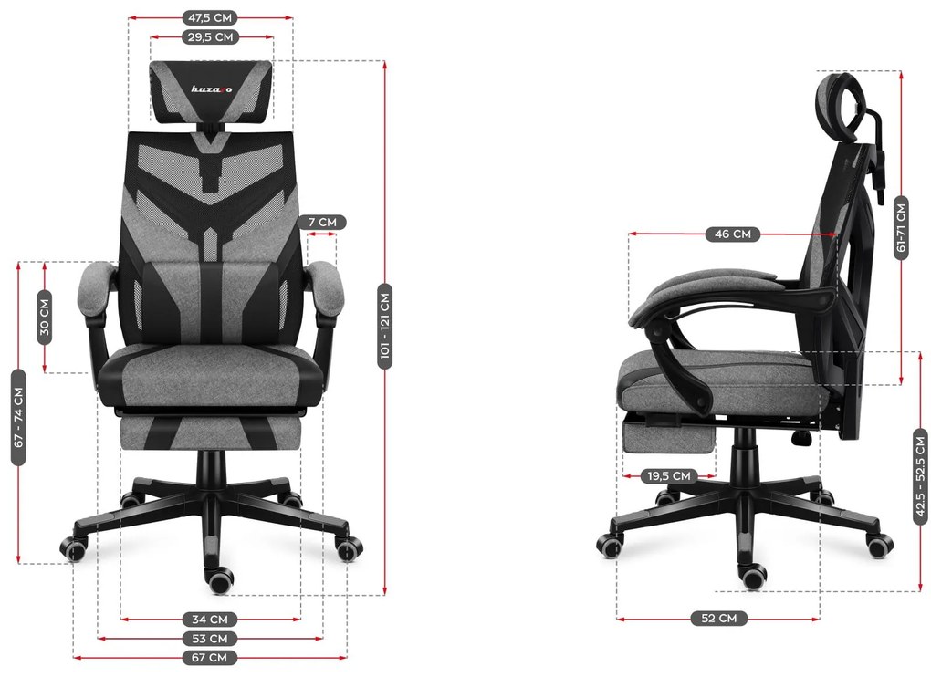 Fotoliu gaming Cruiser 5 (negru + gri). 1087452