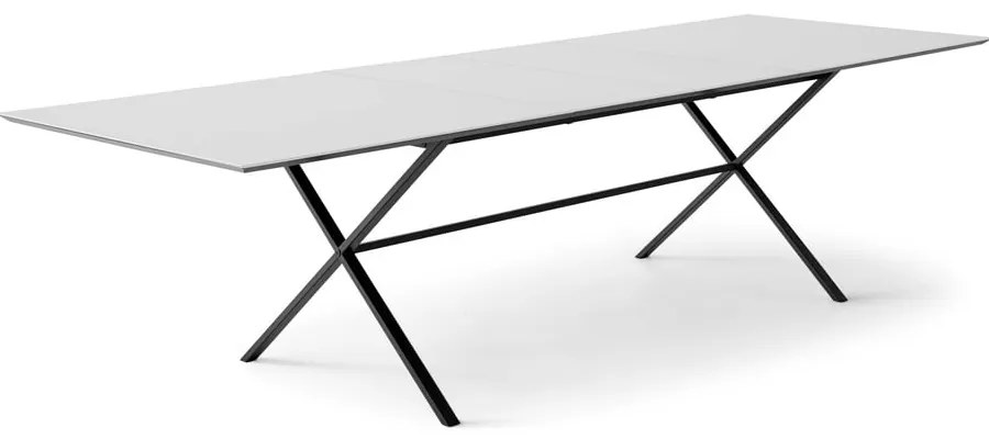 Masă de dining albă extensibilă cu blat alb 90x165 cm Meza – Hammel Furniture