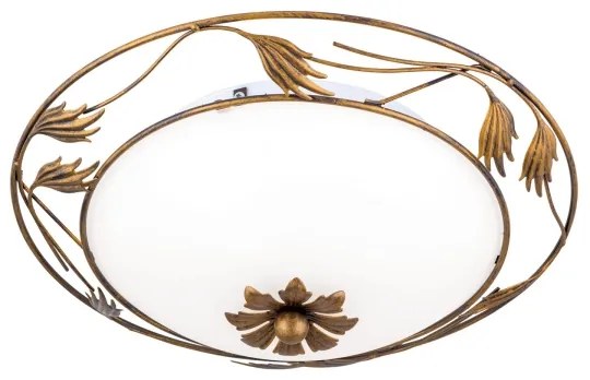 Plafonieră Orion DL 7-509/40 FLEUR 2xE27/60W/230V d. 40 cm bronz