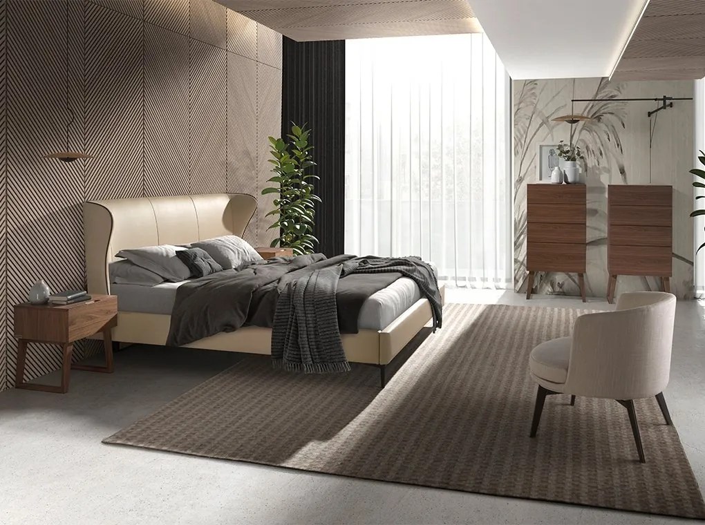 Fotoliu modern elegant Cream fabric