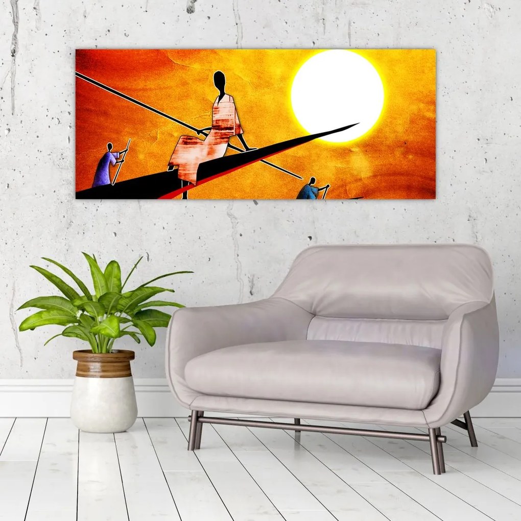 Tablou picturii epochale străveche (120x50 cm)