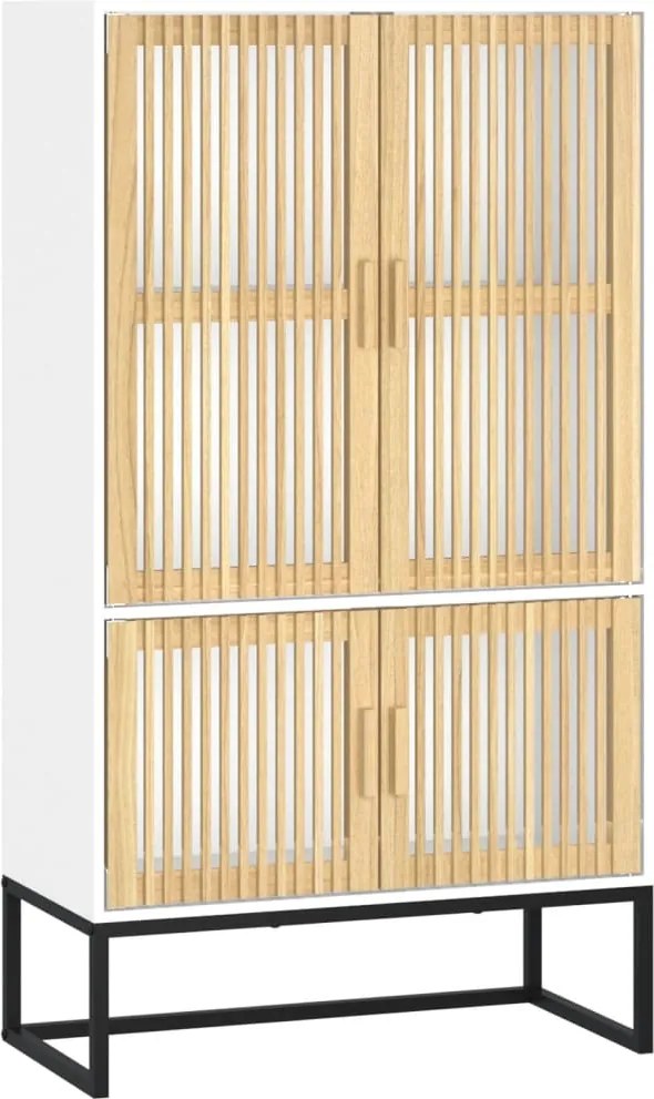 vidaXL Dulap înalt, alb, 70x35x125 cm, lemn prelucrat