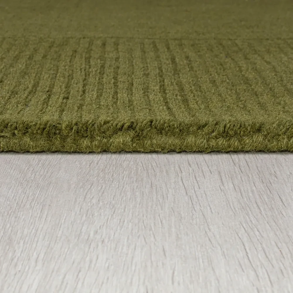 Covor verde din lână 160x230 cm – Flair Rugs