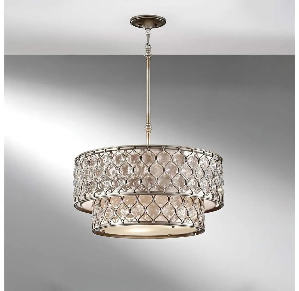 Lustră pe tijă Feiss FE-LUCIA-P-E-2TR LUCIA 6xE27/60W/230V