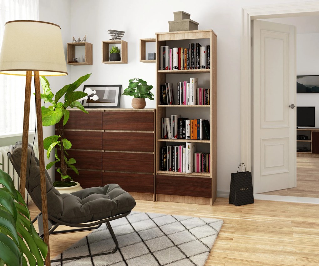Raft Radha (Stejar sonoma + wenge). 1069816