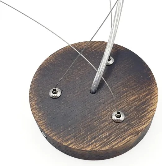 Brilagi - Candelabru LED suspendat CARVALHO SMOKEY, 3xE27/60W/230V, stejar, Ø 47,5 cm