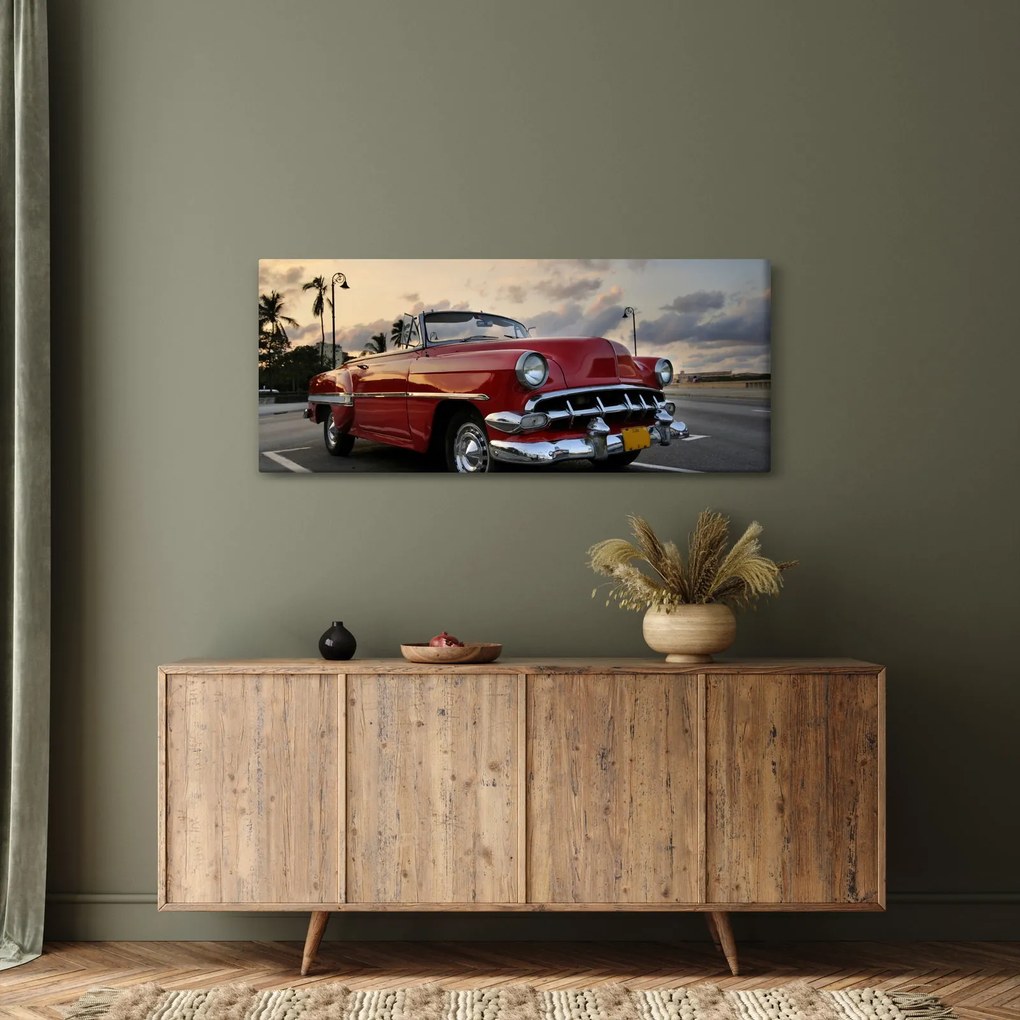 Tablou cu mașina (120x50 cm)