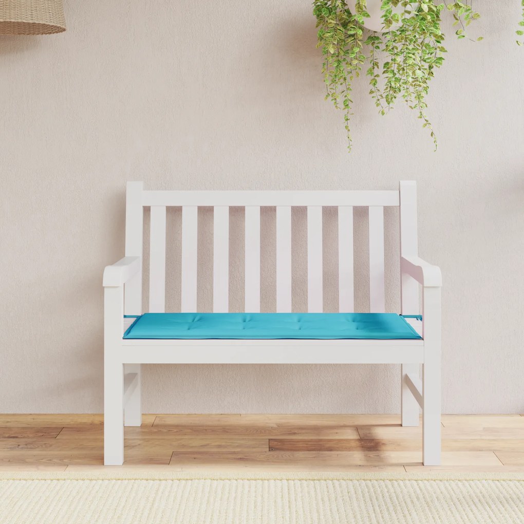 vidaXL Perna pentru bănci de grădină Turcoaz 100 x 50 x 4 cm