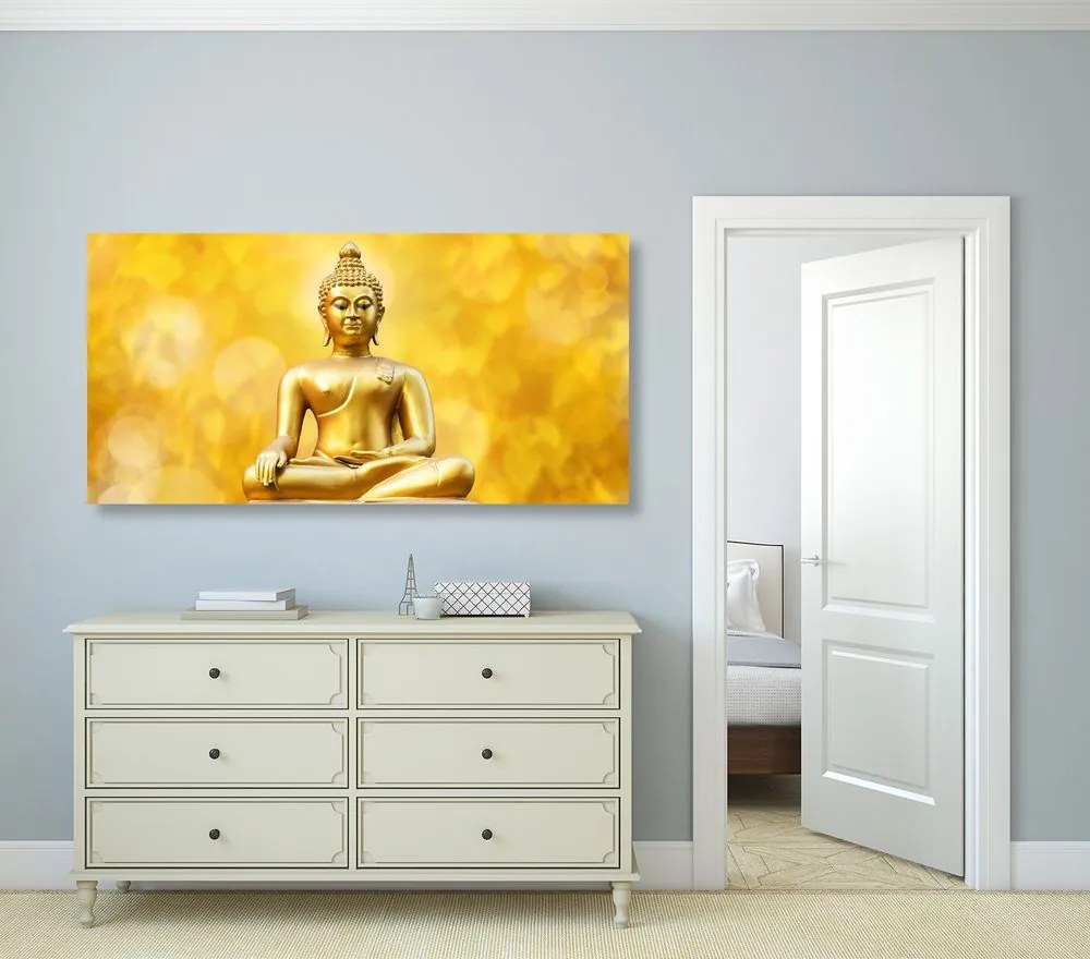 Tablou statuia aurie a lui Budha