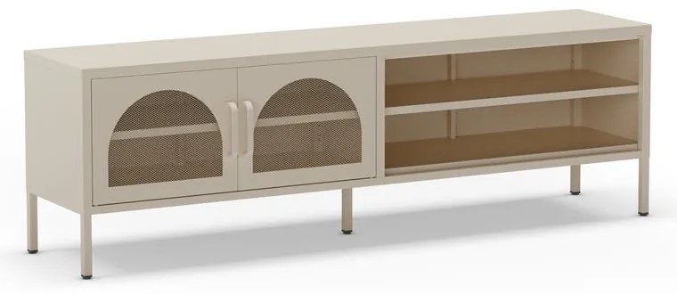 Comodă TV crem 160x50 cm Diora – Marckeric