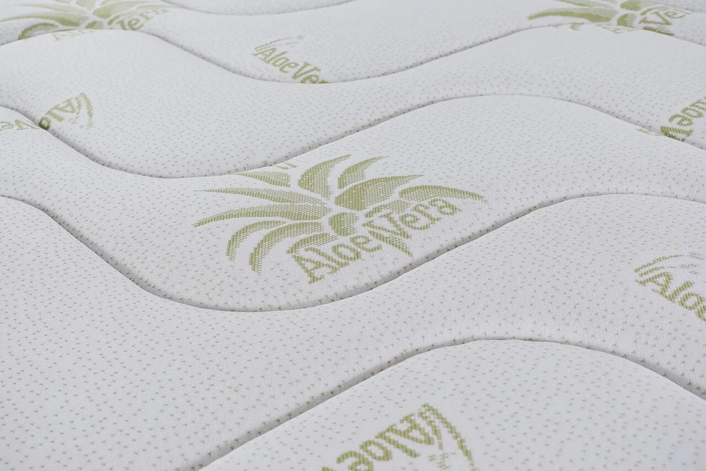 Saltea Aloe Vera Confort 14+3 Memory Free Air, 140x200 cm, H 20 cm, Ortopedica, Hipoalergenica