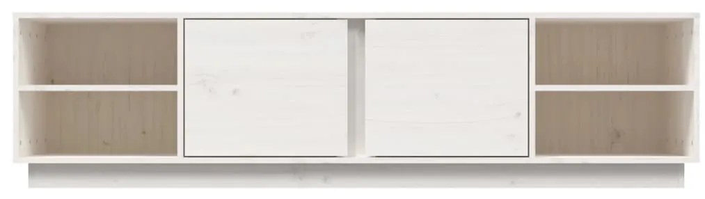 Comoda TV, alb, 156x40x40 cm, lemn masiv de pin 1, Alb
