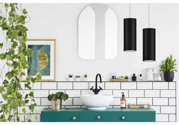 Lustră pe cablu ZIK 1xE27/40W/230V neagră