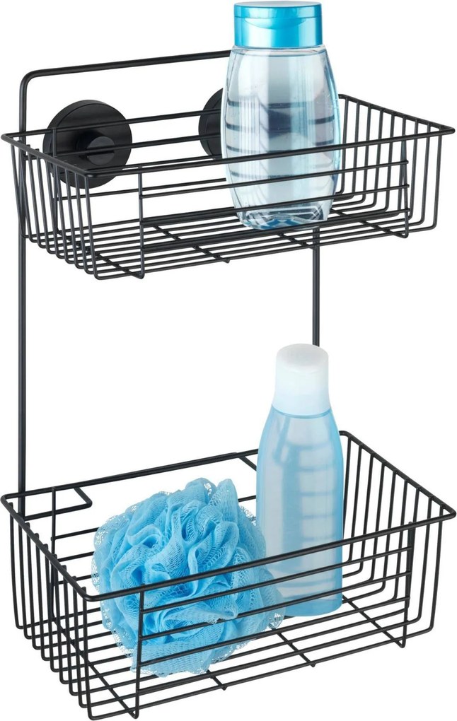 Raft pentru duș BARI Vacuum-Loc, cu două niveluri, WENKO, negru