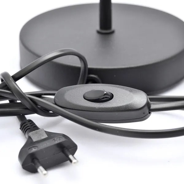 Lampă de masă MOON 1xE27/15W/230V negru