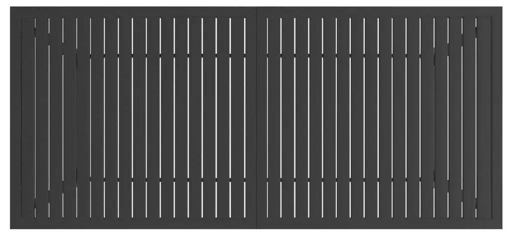 Masa de gradina, antracit, 190 x 80 x 72 cm, otel 1, Antracit, 190 x 80 x 72 cm