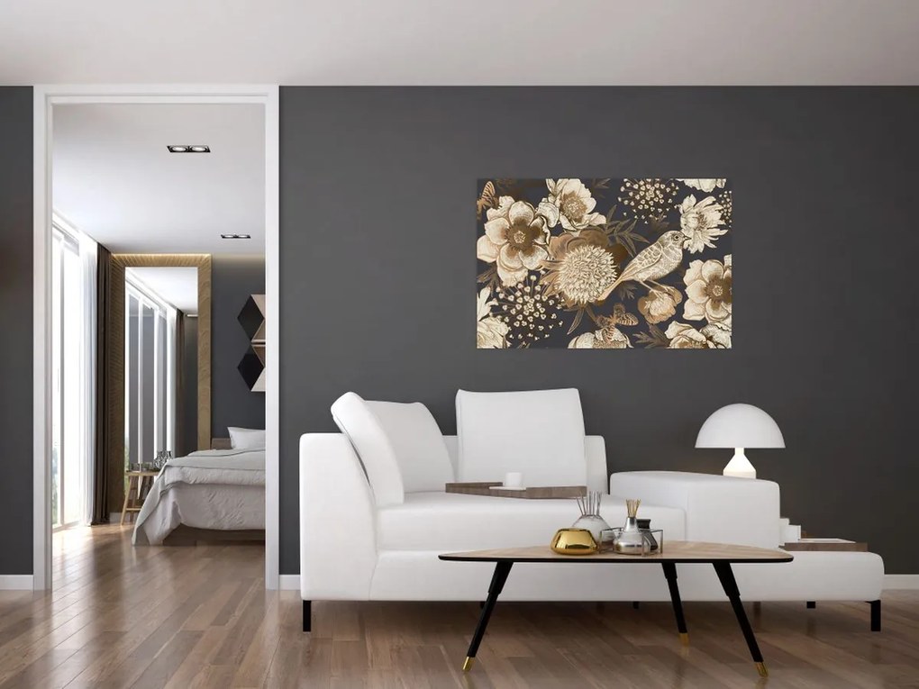 Tablou - Grădina de aur (90x60 cm)