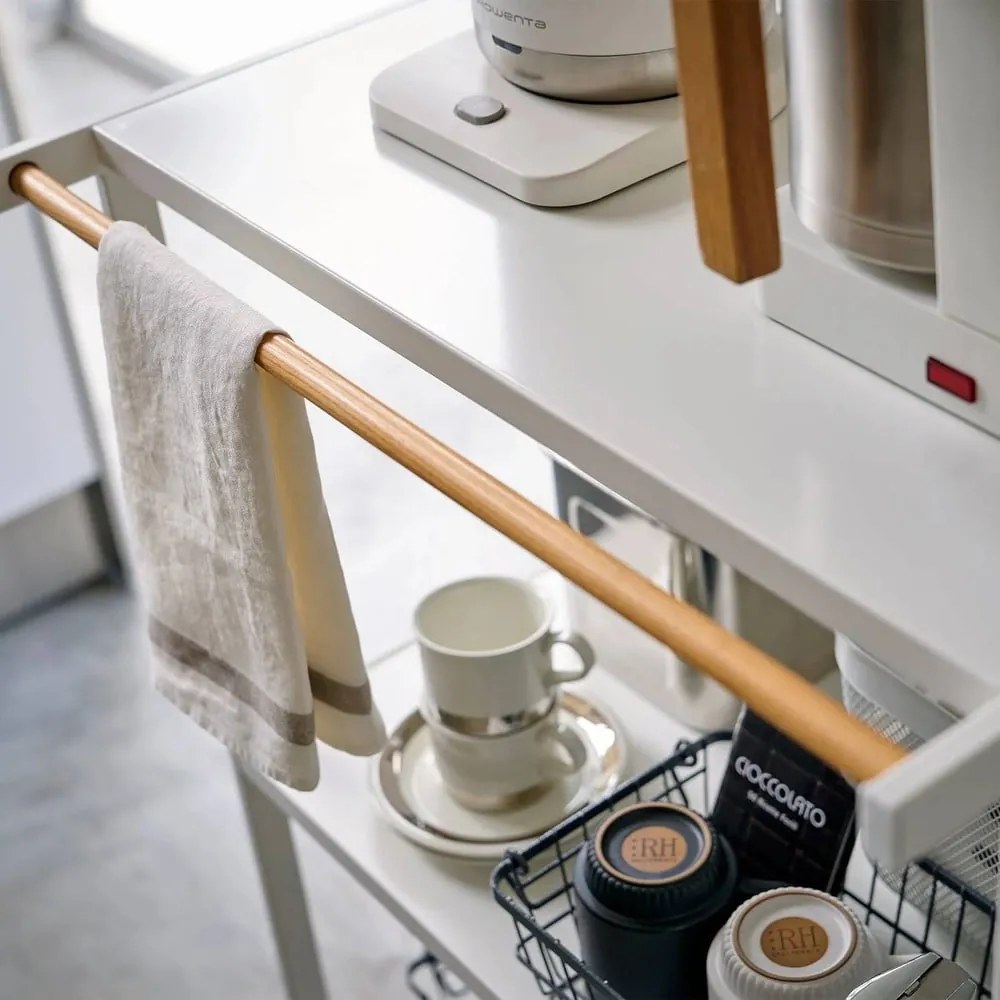 Etajeră alb mat din oțel 60x90x46,5 cm Tower – YAMAZAKI