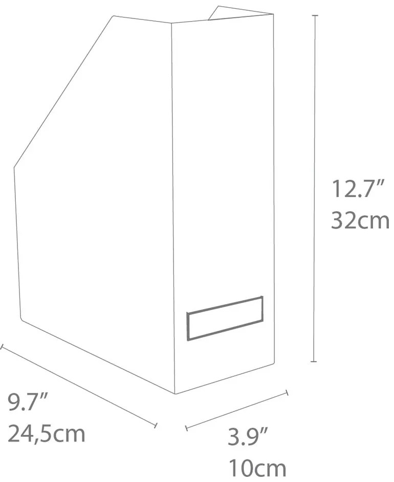 Organizator pentru documente Bigso Box of Sweden Estelle, alb-auriu