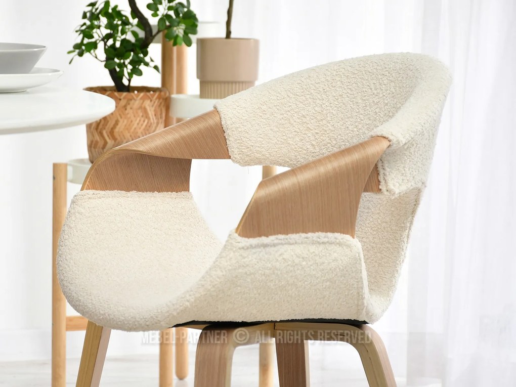 Scaun Kurt (stejar + crem). 1111097