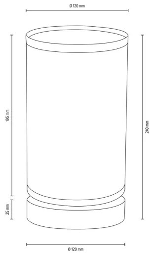 Spot-Light DO70881174 - Lampă de masă FIRE 1xE27/25W/230V stejar/alb