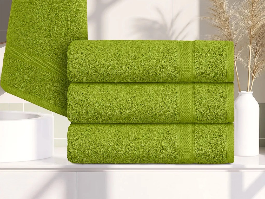 1x prosop de baie CLARYSSE ELEGANCE 70x140 cm + 1x prosop CLARYSSE 60x110 cm 100% bumbac, verde