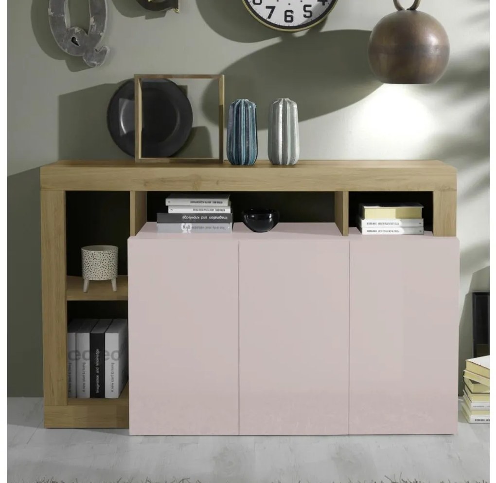 Comodă LENOR cașmir/maro