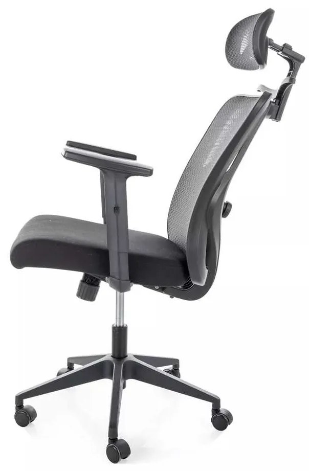 Scaun de birou Valrose, negru