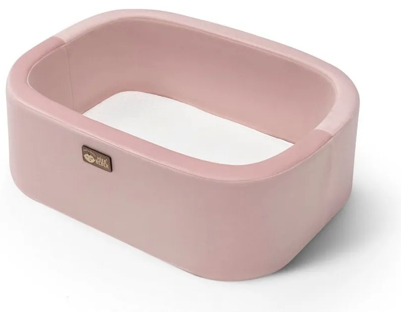 Pătuț leagăn roz/natural Hier – Kalune Design