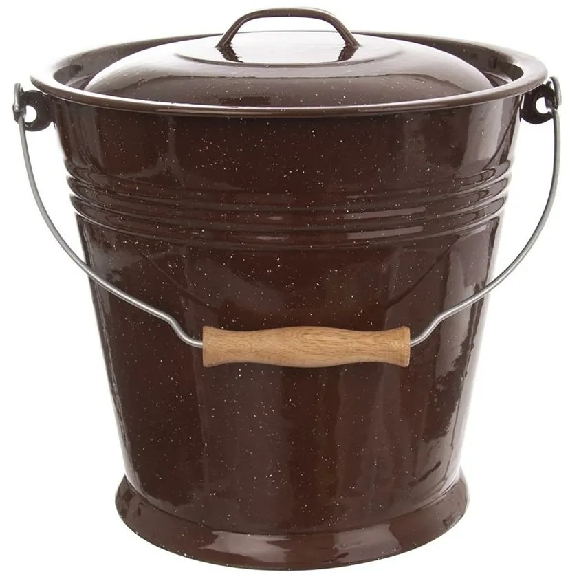 Capac smălțuit Orion Brown, de găleată 10 l