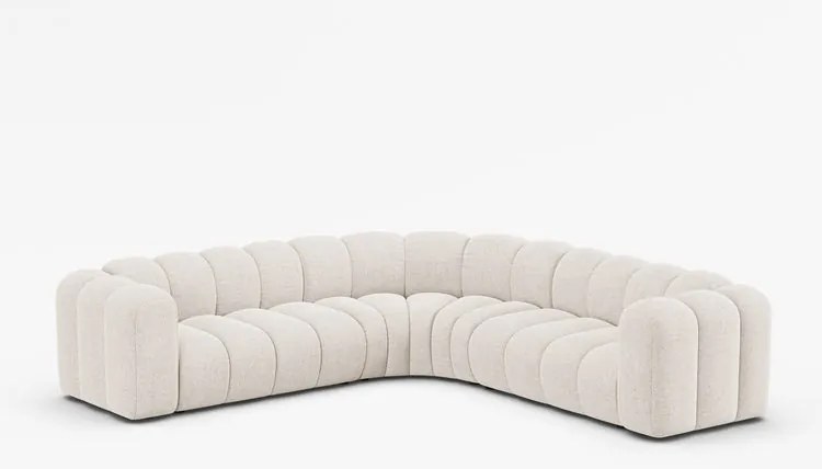 Coltar Lupine 5 locuri chenille Eden L280 cm