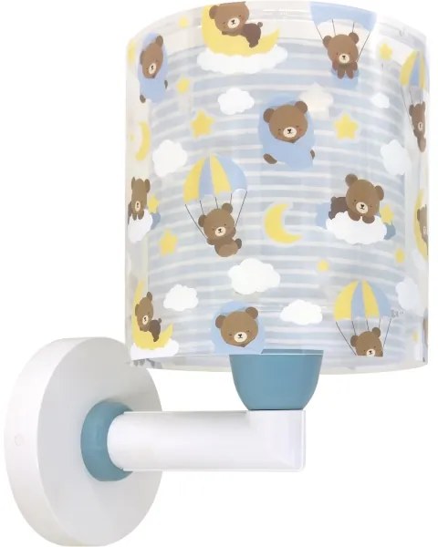 Dalber 41579T - Lampă de perete pentru copii BABY TEDDY, 1xE27/15W/230V, albastră
