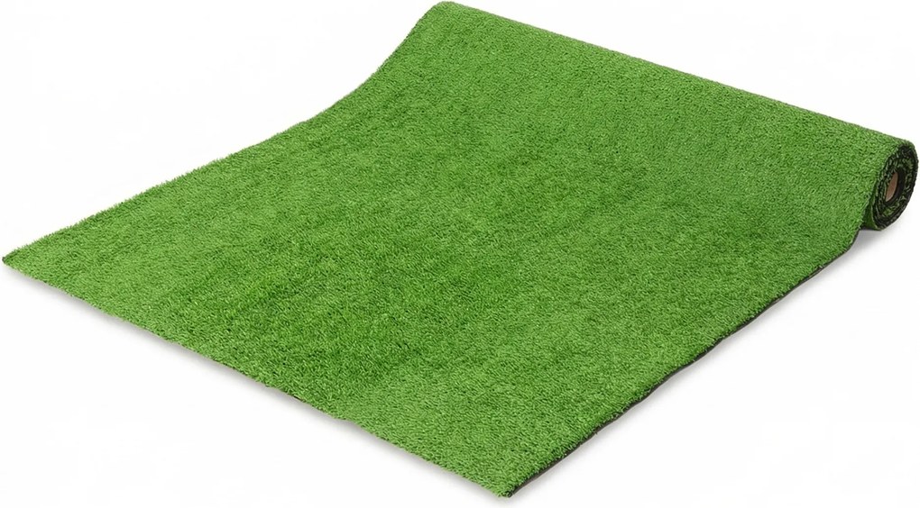 Outsunny Gazon Artificial pentru Exterior 1m x 4m, Covor Verde Sintetic cu Înălțime de 10mm, Drenant, Ideal pentru Grădini, Terase, Familii, Animale de Companie, Interior și Exterior | Aosom Romania
