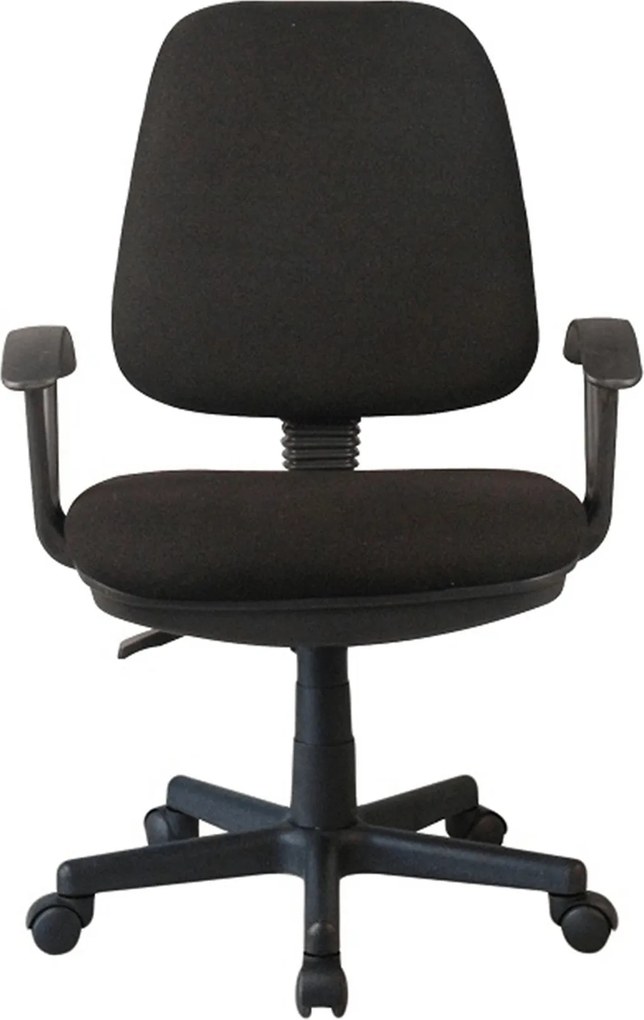 Scaun birou COLBY NEW, negru, stofa/plastic, 60x52x90/100 cm