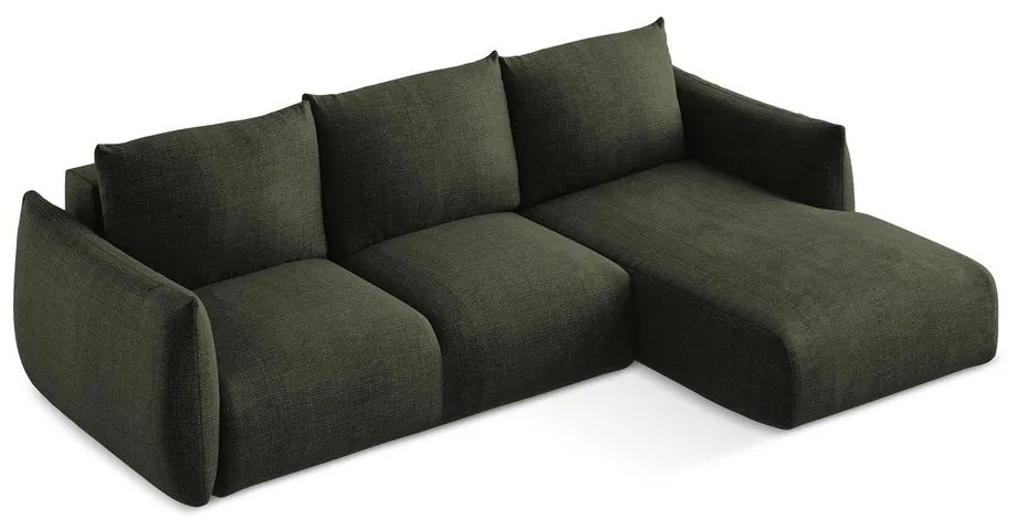 Colțar verde extensibil (cu colț pe partea dreaptă/cu șezlong) Leila – Makamii