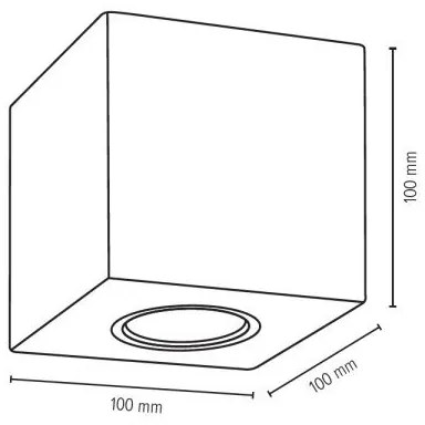 Spot-Light 2076136 - Plafonieră CONCRETEDREAM 1xGU10/6W/230V beton