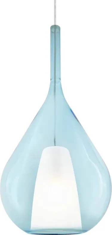 Lustra, Pendul din sticla KALIQUE-3 SP1 D28 AZZURRO