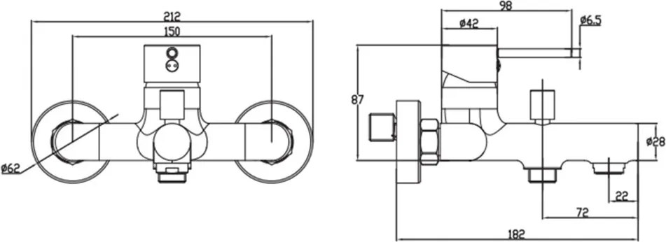 Robinet de baie Comino