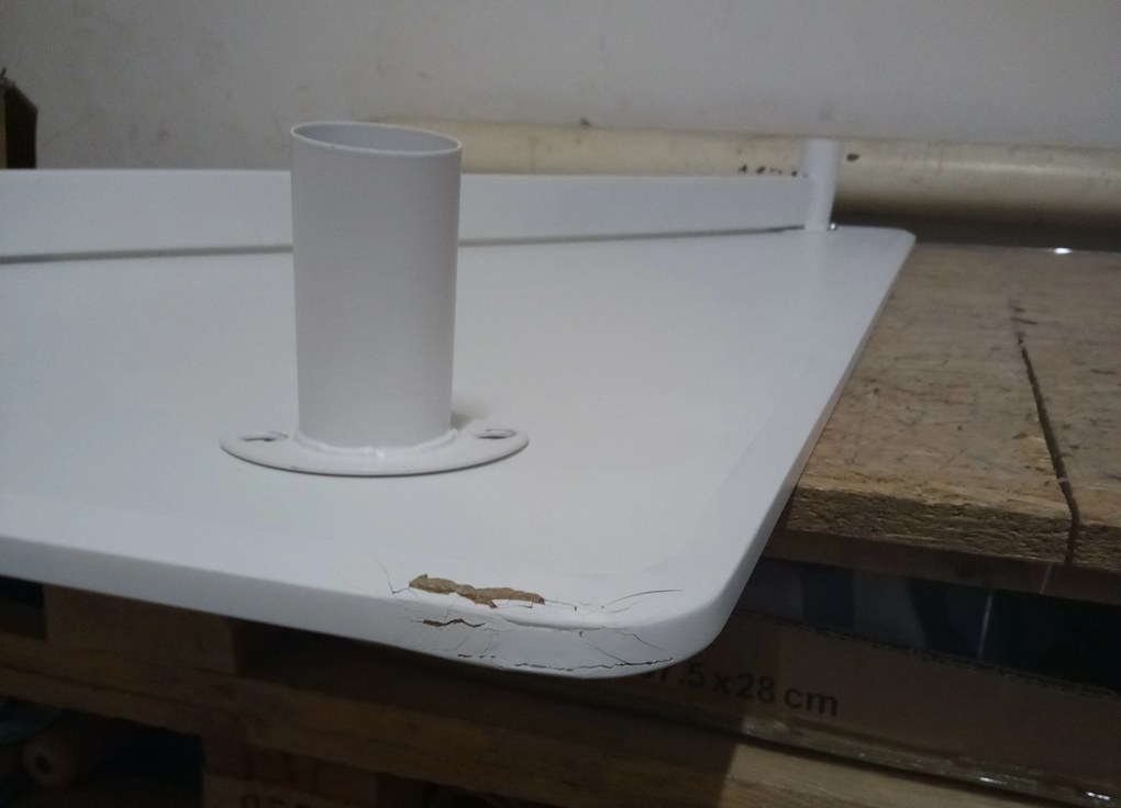 OFERTA Masă de dining albă ADRIA 120x80 cm Calitate II