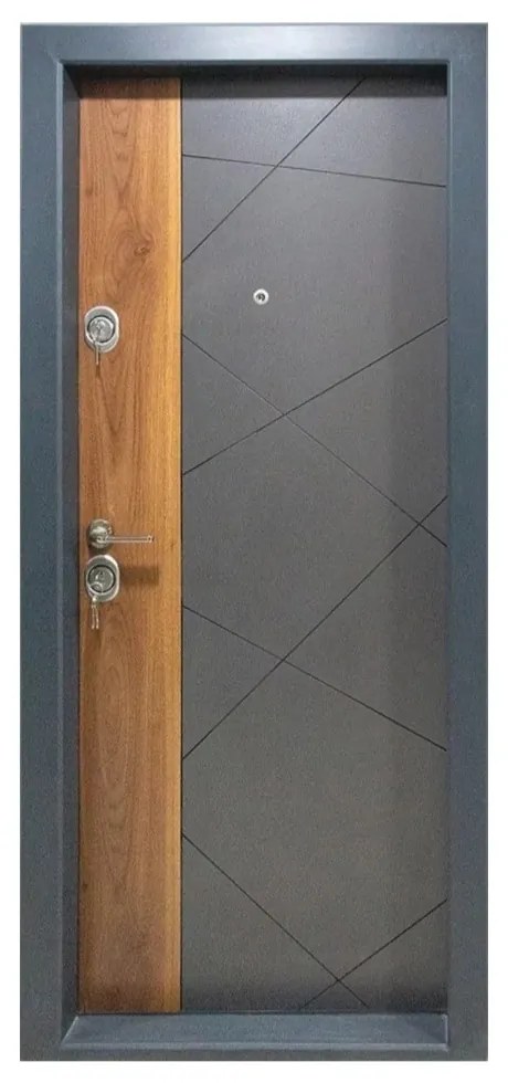 Usa metalica de apartament cu izolatie si vizor Novo Doors First Class NDS05, Deschidere Stanga Dreapta, Dimensiune 200X88 cm, Tabla 12 mm, Kit